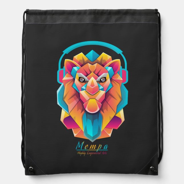 Mighty Empowered Arts Logo Drawstring Bag (Front)