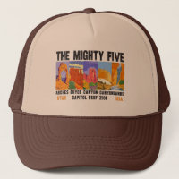 Mighty Five Utah National Parks List Vintage