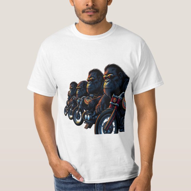 Mighty Gorilla Biker Gang T-Shirt (Front)