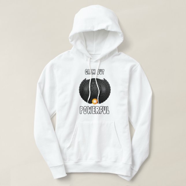 Mighty Hippo Hoodie – African Wildlife, Bold Outdo (Design Front)