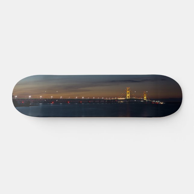 Mighty Mac At Night Pano Skateboard Deck (Horz)