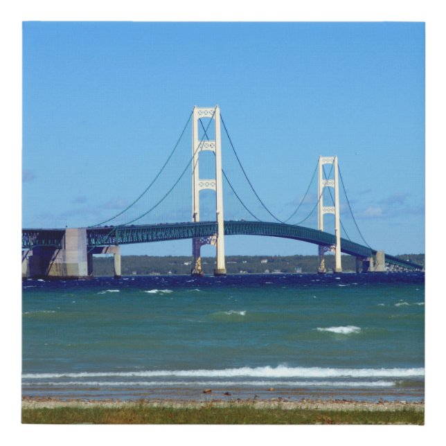 Mighty Mac - Mackinac Bridge - Canvas Print (Front)
