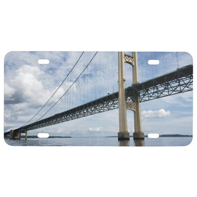 Mighty Mac, Mackinac Suspension Bridge, Michigan License Plate (Front)
