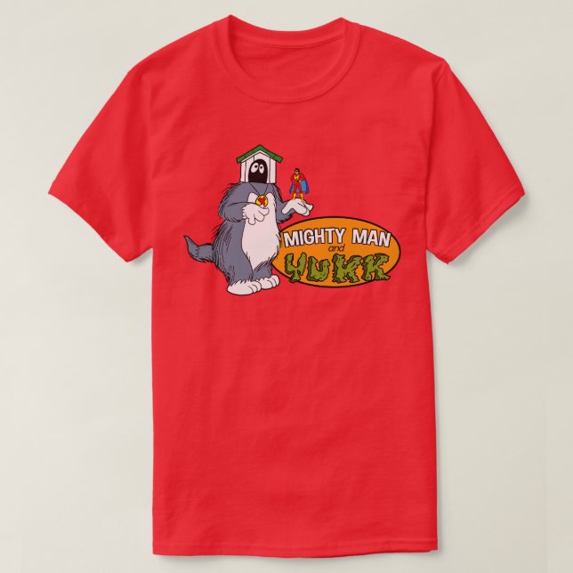 Mighty Man And Yukk T-Shirt (Design Front)