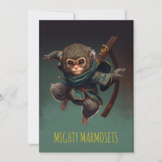 Mighty Marmosets Greeting Card