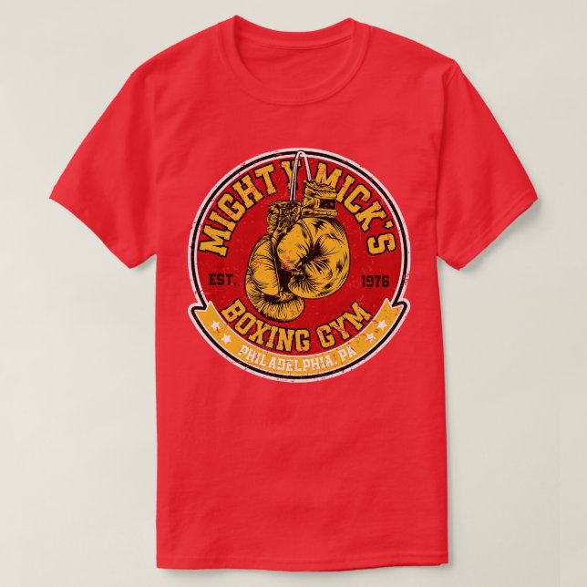 Mighty Micks Boxing Gym T-Shirt (Design Front)