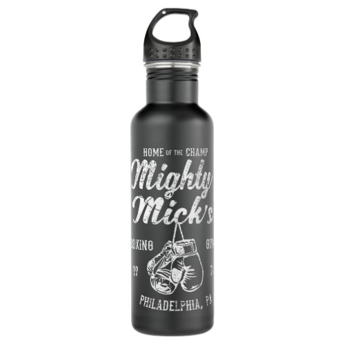 Mighty Micks Boxing Gym Vintage Philly Sports 483 Stainless Steel Water Bottle