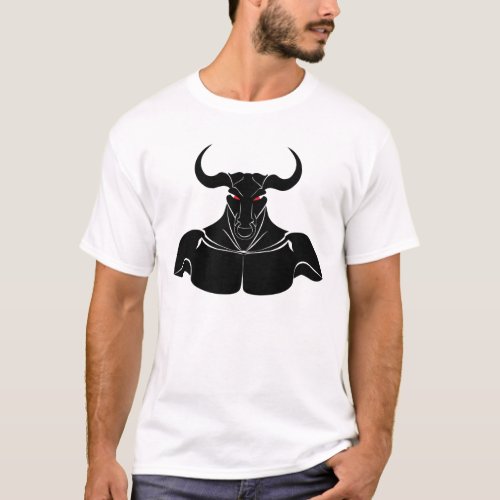 Mighty Minotaur  Black T_Shirt