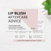 Mighty Modern Lip Blush AfterCare Instruction Card (Desk)