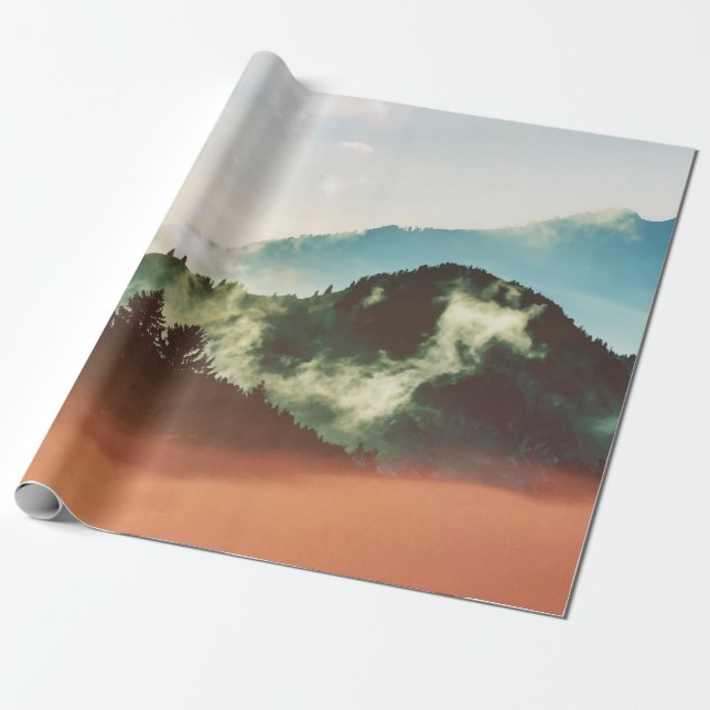 Mighty Mountain Wrapping Paper (Unrolled)