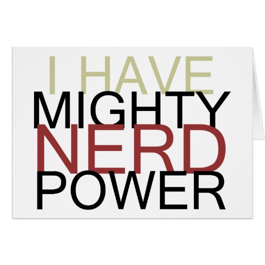 MIGHTY NERD POWER CARDS (Front Horizontal)