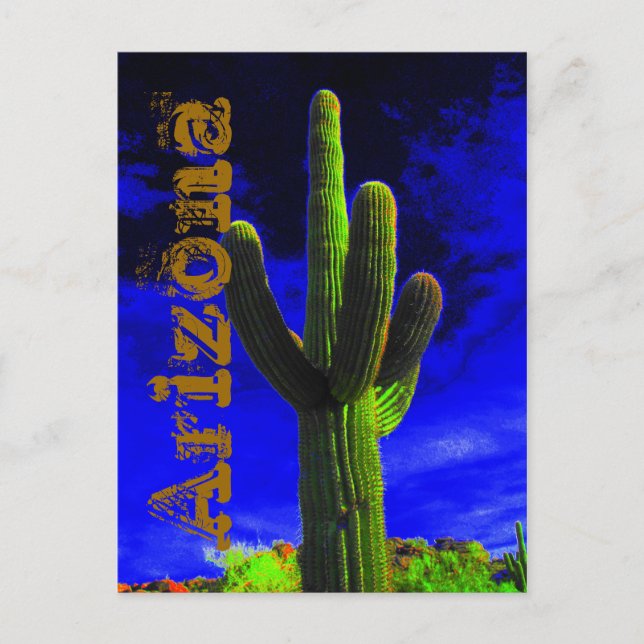 Mighty Saguaro (118), Arizona Postcard (Front)