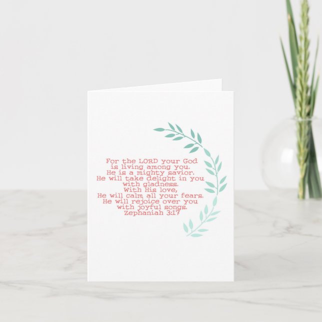 mighty savior notecard (Front)