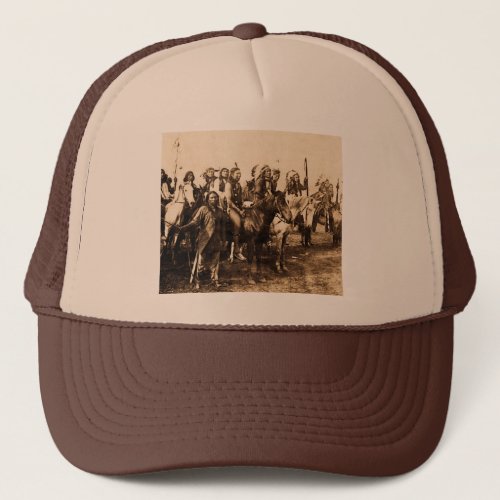 Mighty Sioux _ Vintage Stereoview Trucker Hat