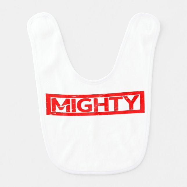Mighty Stamp Baby Bib (Front)