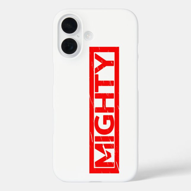 Mighty Stamp Case-Mate iPhone Case (Back)