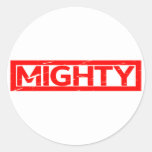 Mighty Stamp Classic Round Sticker
