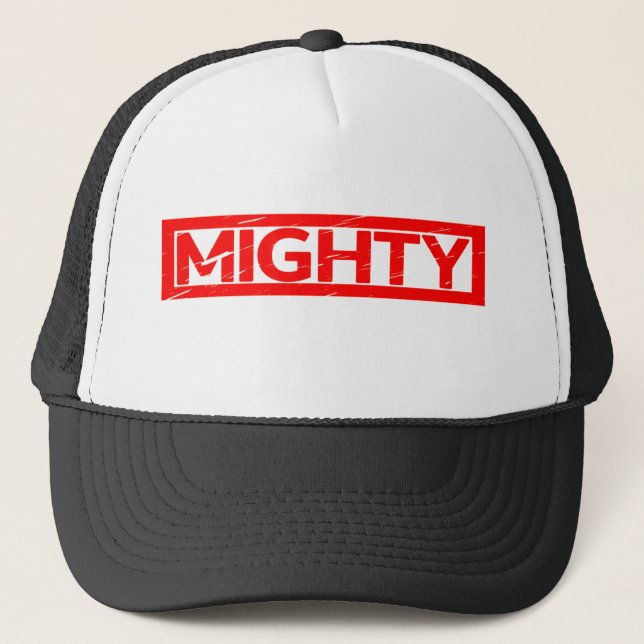 Mighty Stamp Trucker Hat (Front)