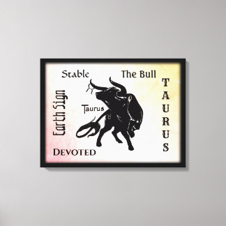 Mighty Taurus the Bull Zodiac Canvas Print