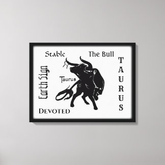 Mighty Taurus the Bull Zodiac Canvas Print