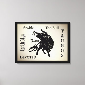 Mighty Taurus the Bull Zodiac Canvas Print
