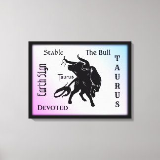 Mighty Taurus the Bull Zodiac Canvas Print