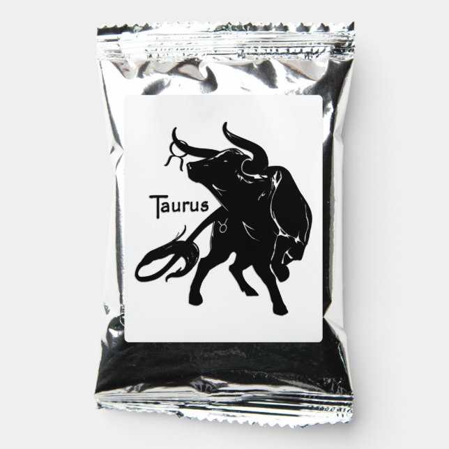 Mighty Taurus the Bull Zodiac Coffee Drink Mix (Front)