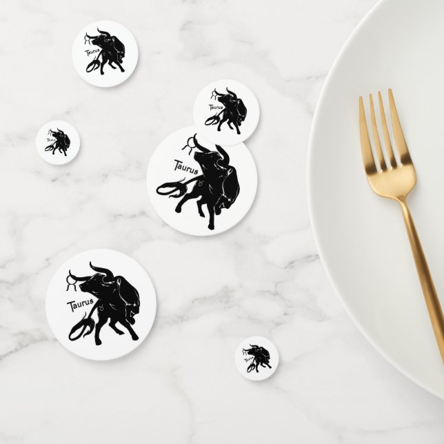 Mighty Taurus the Bull Zodiac Confetti (Group)