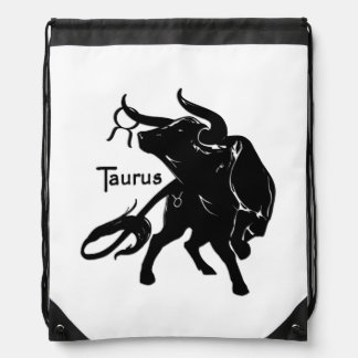 Mighty Taurus the Bull Zodiac Drawstring Bag