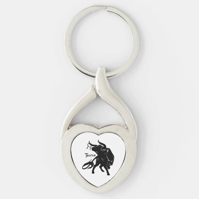 Mighty Taurus the Bull Zodiac Keychain (Front)