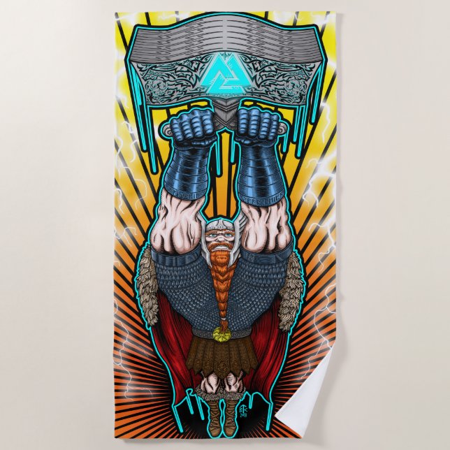 Mighty Thor - Beach Towel (Front)