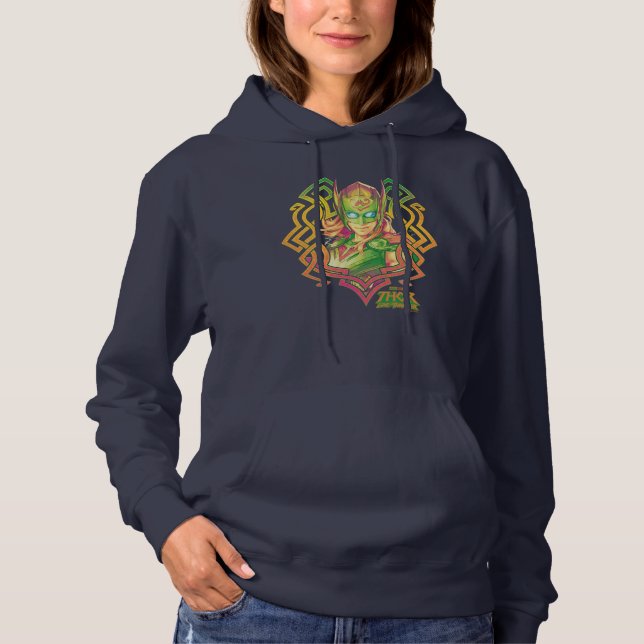 Mighty Thor Colorful Asgardian Graphic Hoodie (Front)
