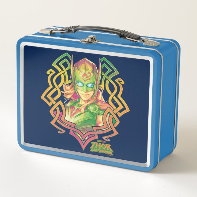 Mighty Thor Colorful Asgardian Graphic Metal Lunch Box (Front)