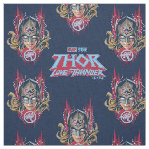 Mighty Thor Helmet Graphic Fabric