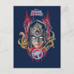 Mighty Thor Helmet Graphic Postcard