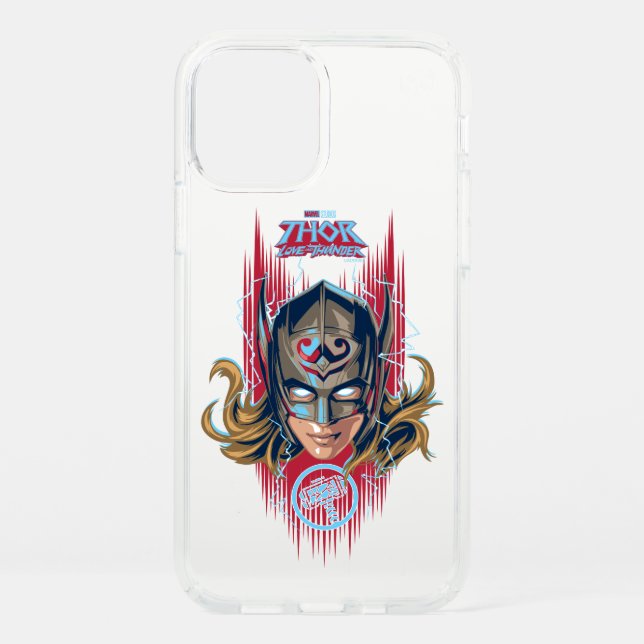 Mighty Thor Helmet Graphic Speck iPhone 12 Case (Front)