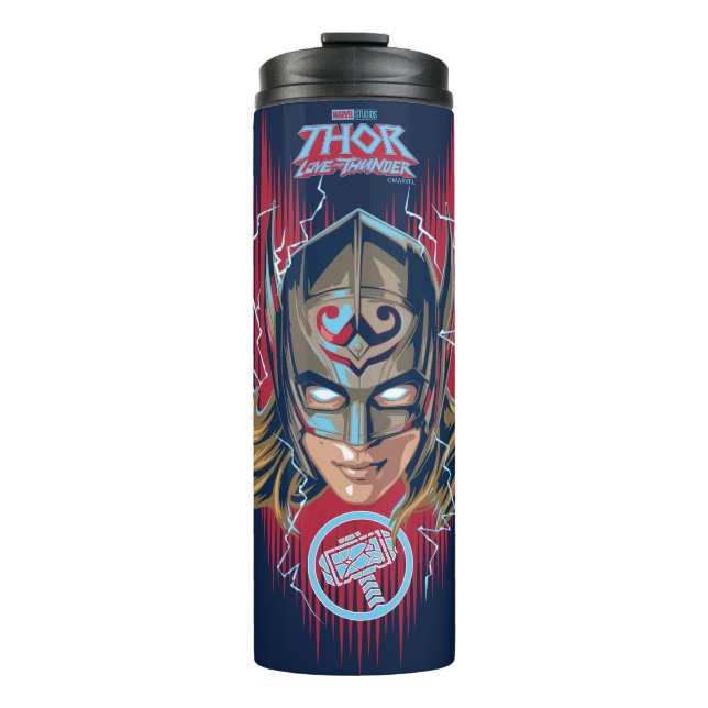 Mighty Thor Helmet Graphic Thermal Tumbler (Front)