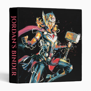 Mighty Thor Illustrated Character Art 3 Ring Binder