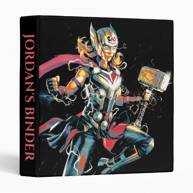 Mighty Thor Illustrated Character Art 3 Ring Binder (Front/Spine)