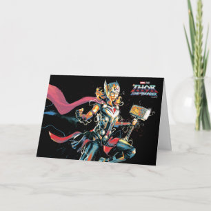 Mighty Thor Illustrated Character Art Card