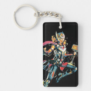 Mighty Thor Illustrated Character Art Keychain