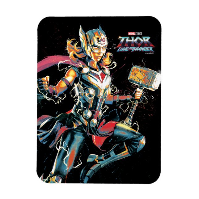 Mighty Thor Illustrated Character Art Magnet (Vertical)