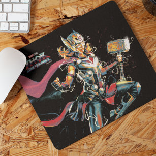 Mighty Thor Illustrated Character Art Mouse Pad