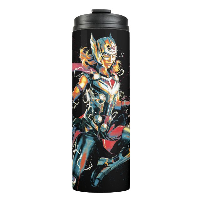 Mighty Thor Illustrated Character Art Thermal Tumbler (Front)