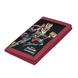 Mighty Thor Illustrated Character Art Tri-fold Wallet