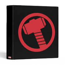 Mighty Thor Logo 3 Ring Binder