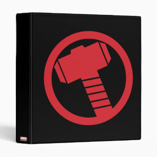 Mighty Thor Logo 3 Ring Binder