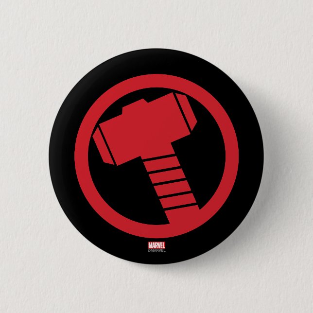 Mighty Thor Logo Button (Front)