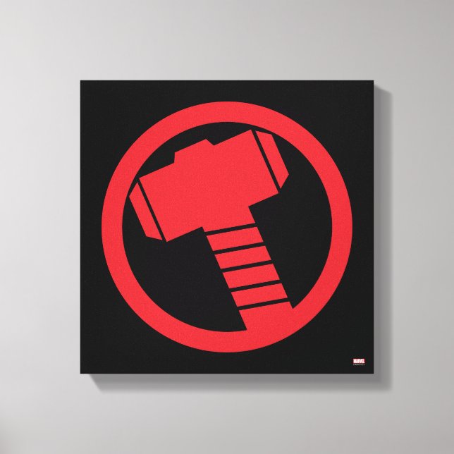 Mighty Thor Logo Canvas Print (Front)
