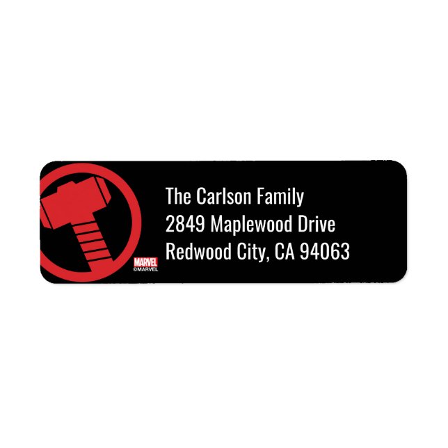 Mighty Thor Logo Label (Front)